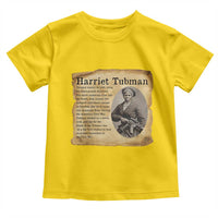 Vintage Harriet Tubman Poster Toddler T Shirt Female Empowerment History Gift - Wonder Print Shop