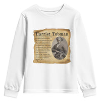 Vintage Harriet Tubman Poster Youth Sweatshirt Female Empowerment History Gift - Wonder Print Shop