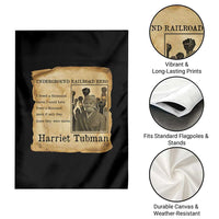Harriet Tubman Quote Garden Flag I Freed A Thousand People Vintage Poster - Wonder Print Shop