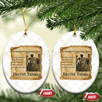 Harriet Tubman Quote Ceramic Ornament I Freed A Thousand People Vintage Poster - Wonder Print Shop