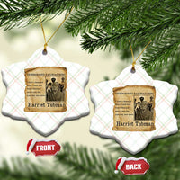 Harriet Tubman Quote Ceramic Ornament I Freed A Thousand People Vintage Poster - Wonder Print Shop