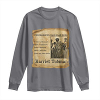 Harriet Tubman Quote Long Sleeve Shirt I Freed A Thousand People Vintage Poster - Wonder Print Shop