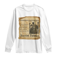 Harriet Tubman Quote Long Sleeve Shirt I Freed A Thousand People Vintage Poster - Wonder Print Shop