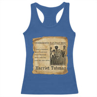 Harriet Tubman Quote Racerback Tank Top I Freed A Thousand People Vintage Poster - Wonder Print Shop