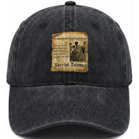 Harriet Tubman Quote Washed Cotton Baseball Cap I Freed A Thousand People Vintage Poster