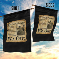 Vintage Harriet Tubman We Out Garden Flag Black American Hero History Gift - Wonder Print Shop