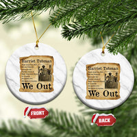 Vintage Harriet Tubman We Out Ceramic Ornament Black American Hero History Gift - Wonder Print Shop