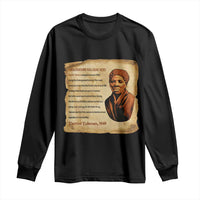 Harriet Tubman Long Sleeve Shirt Black American Hero Underground Railroad - Wonder Print Shop