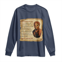 Harriet Tubman Long Sleeve Shirt Black American Hero Underground Railroad - Wonder Print Shop