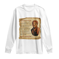 Harriet Tubman Long Sleeve Shirt Black American Hero Underground Railroad - Wonder Print Shop