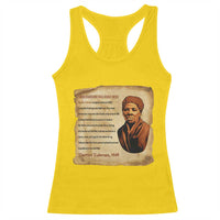 Harriet Tubman Racerback Tank Top Black American Hero Underground Railroad - Wonder Print Shop