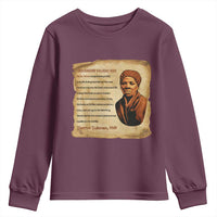 Harriet Tubman Youth Sweatshirt Black American Hero Underground Railroad - Wonder Print Shop