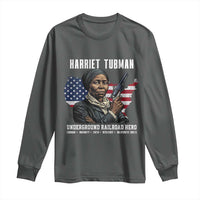 Harriet Tubman Patriotic Long Sleeve Shirt Female Empowerment History Gift