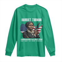 Harriet Tubman Patriotic Long Sleeve Shirt Female Empowerment History Gift