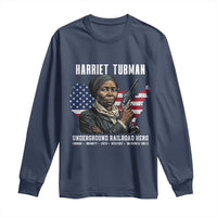 Harriet Tubman Patriotic Long Sleeve Shirt Female Empowerment History Gift
