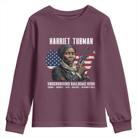Harriet Tubman Patriotic Youth Sweatshirt Female Empowerment History Gift