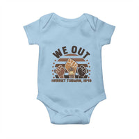 Harriet Tubman We Out 1849 Baby Onesie Vintage Sunset Black American Hero