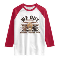 Harriet Tubman We Out 1849 Raglan Shirt Vintage Sunset Black American Hero