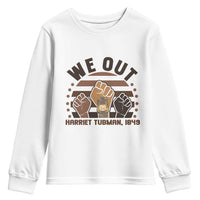 Harriet Tubman We Out 1849 Youth Sweatshirt Vintage Sunset Black American Hero