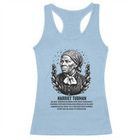 American Hero Harriet Tubman Racerback Tank Top Black History Leader Gift - Wonder Print Shop
