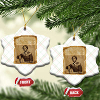 Harriet Tubman Tribute Ceramic Ornament Civil Rights Leader Black History Gift - Wonder Print Shop