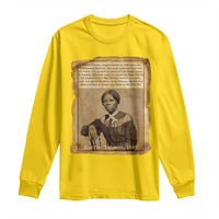 Harriet Tubman Tribute Long Sleeve Shirt Civil Rights Leader Black History Gift - Wonder Print Shop