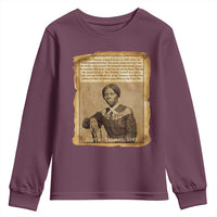 Harriet Tubman Tribute Youth Sweatshirt Civil Rights Leader Black History Gift - Wonder Print Shop