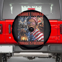 Harriet Tubman Courage Is Freedom Spare Tire Cover Black History Gift - Wonder Print Shop