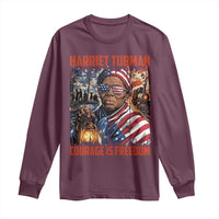 Harriet Tubman Courage Is Freedom Long Sleeve Shirt Black History Gift - Wonder Print Shop