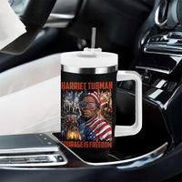 Harriet Tubman Courage Is Freedom Tumbler With Handle Black History Gift - Wonder Print Shop