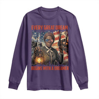 Harriet Tubman Quote Long Sleeve Shirt Every Great Dream Begins With A Dreamer - Wonder Print Shop
