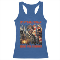 Harriet Tubman Quote Racerback Tank Top Every Great Dream Begins With A Dreamer - Wonder Print Shop