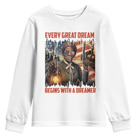 Harriet Tubman Quote Youth Sweatshirt Every Great Dream Begins With A Dreamer - Wonder Print Shop