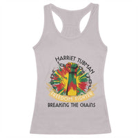 Harriet Tubman Racerback Tank Top Underground Railroad Hero Breaking Chains