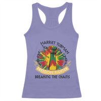 Harriet Tubman Racerback Tank Top Underground Railroad Hero Breaking Chains