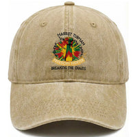 Harriet Tubman Washed Cotton Baseball Cap Underground Railroad Hero Breaking Chains