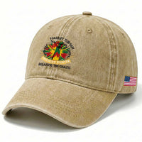 Harriet Tubman Washed Cotton Baseball Cap Underground Railroad Hero Breaking Chains