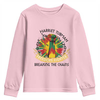 Harriet Tubman Youth Sweatshirt Underground Railroad Hero Breaking Chains