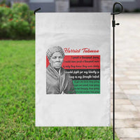 Harriet Tubman Legacy Garden Flag Pan African Flag Freedom Fighter Quote