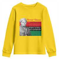 Harriet Tubman Legacy Youth Sweatshirt Pan African Flag Freedom Fighter Quote