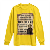 Harriet Tubman Long Sleeve Shirt Liberty Or Death Black History Legacy
