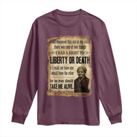 Harriet Tubman Long Sleeve Shirt Liberty Or Death Black History Legacy