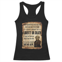 Harriet Tubman Racerback Tank Top Liberty Or Death Black History Legacy
