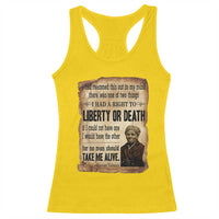 Harriet Tubman Racerback Tank Top Liberty Or Death Black History Legacy