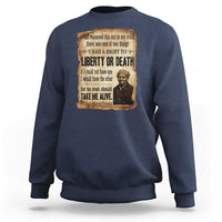 Harriet Tubman Sweatshirt Liberty Or Death Black History Legacy