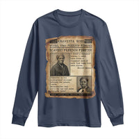 Harriet Tubman Newspaper Long Sleeve Shirt Slavery Freedom Fighter Historical