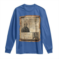 Harriet Tubman Newspaper Long Sleeve Shirt Slavery Freedom Fighter Historical