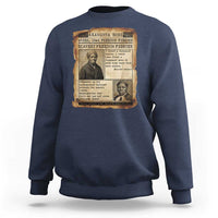 Harriet Tubman Newspaper Sweatshirt Slavery Freedom Fighter Historical