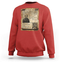 Harriet Tubman Newspaper Sweatshirt Slavery Freedom Fighter Historical