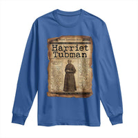 Harriet Tubman Newspaper Long Sleeve Shirt Strong Black Woman Leader Gift